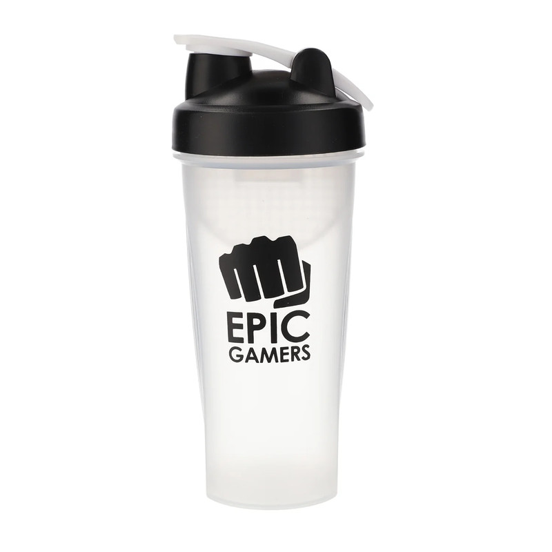 Epic Gamers Energy Shaker 20oz - Black/Transparent - زجاجة شيكر